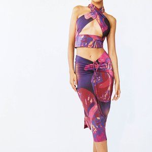 BNWT With Jean Naomi set, Flamboyant Anthurium XS